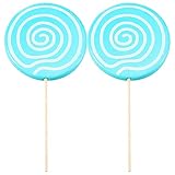Zerodeko 2pcs Simulation Lollipop Fake Food Adornment Lollipop Photo Prop Prop Creative Photo Large Candy Ornament Party Scene Ornament Party Decor