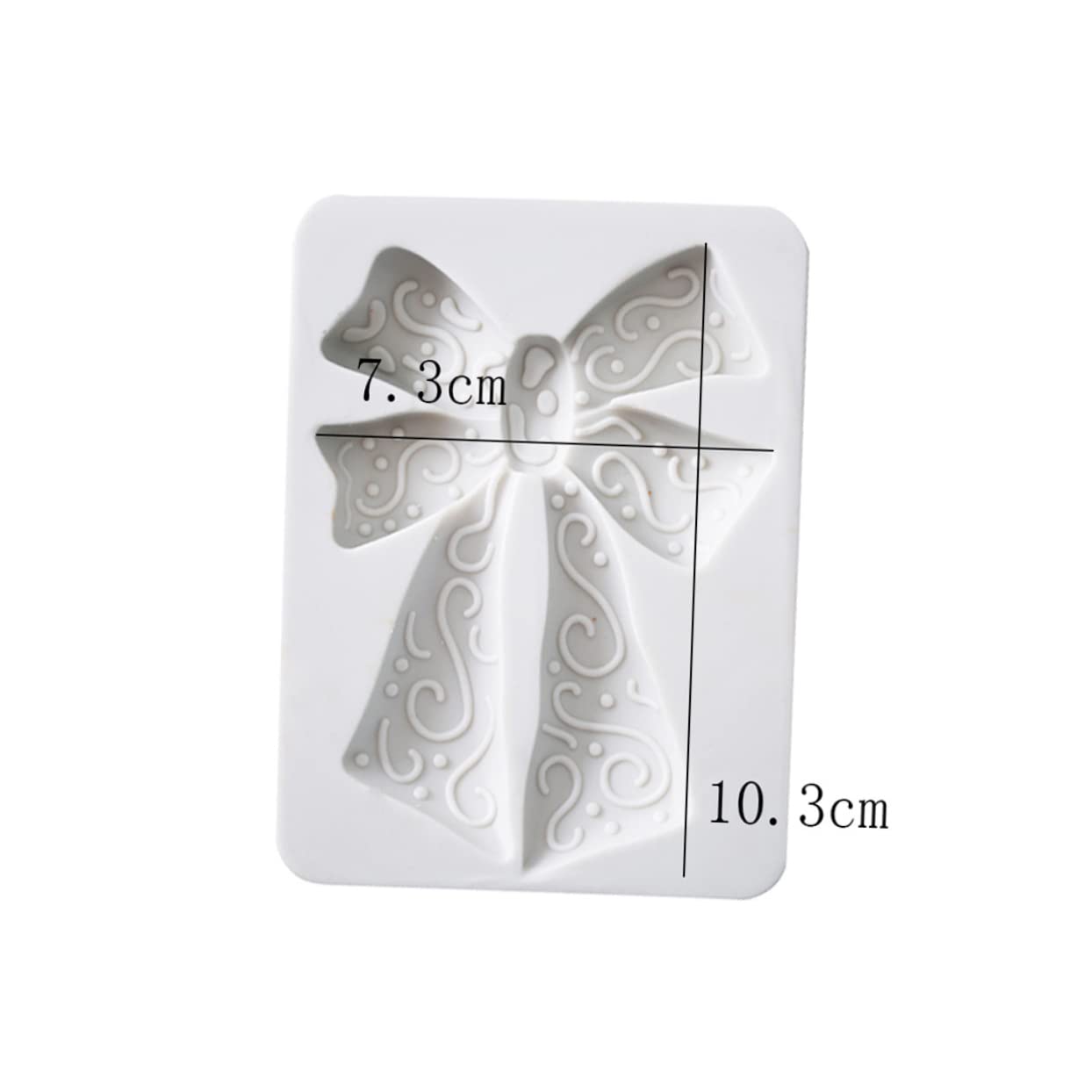 Anneome 3piezas Molde De Silicona Para Fondant Forma De Lazo Herramienta De Decoración De Pasteles Para Hornear Para Cumpleaños Bautizos y Bodas