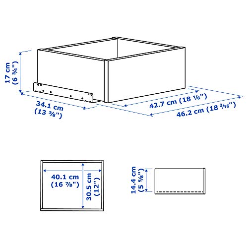 Tiroir KOMPLEMENT façade verre encadrée blanc 50x35cm design ProTuning chic - 5