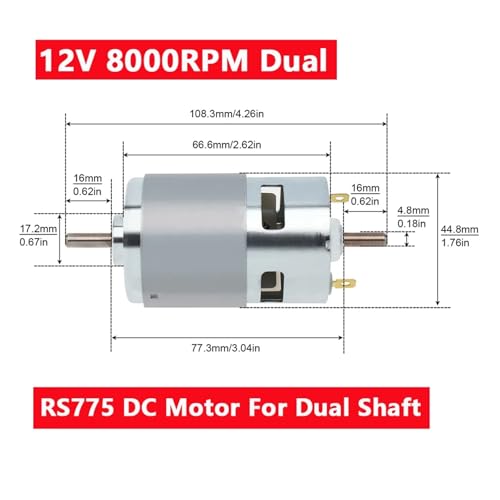 Moteur 775 évite la perte de puissance des petites motorisations 12V - 3