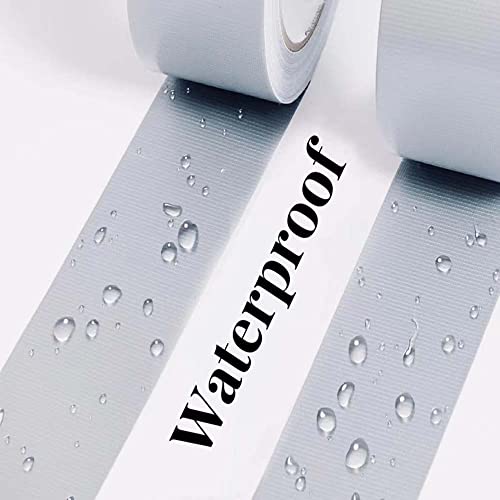 Image of Multi Purpose White Duct Tape 2 Inch X 33 Yards, Heavy Duty Strong Adhesive Tape, No Residue, Waterproof All Weather, Tear by Hand, Industrial Repairs