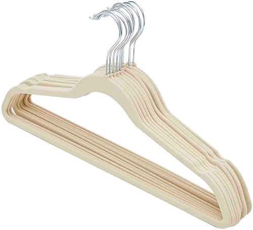 Home Basics - Perchas antideslizantes de terciopelo (10 unidades)