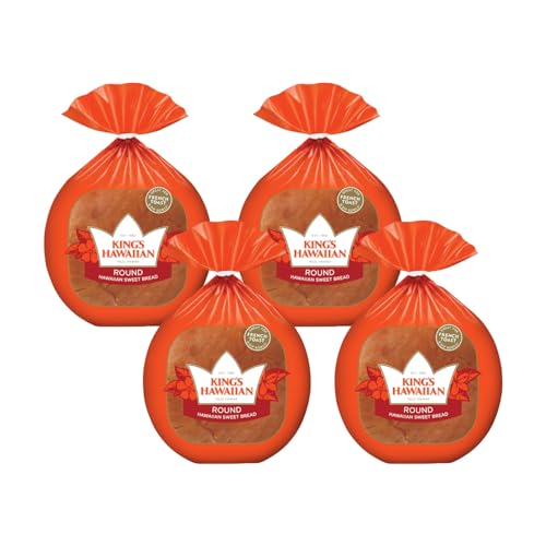 King's Hawaiian Original Hawaiian Sweet Round Bread 16 Ounce (Pack of 4)