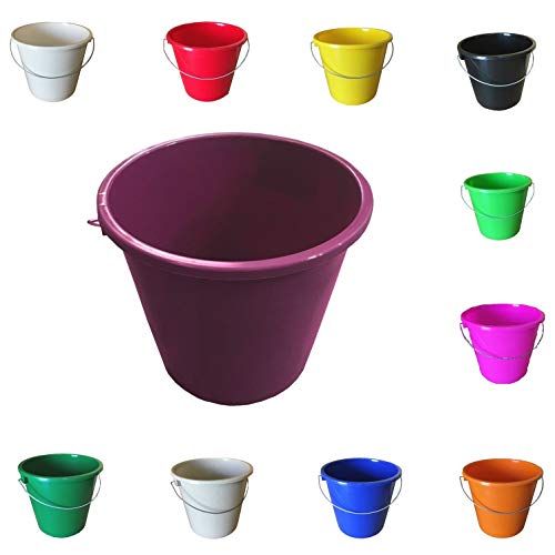 NETPROSHOP GEWA Bucket Small with Scale 5 litres Food-safe, Colour:Red