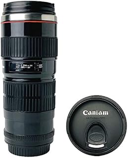 Camera Lens Coffee Mug, Photo Coffee Cup Stainless Steel Thermos Gift For Photographer
