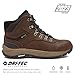 HI-TEC Altitude VI I WP Leather Waterproof Men's Hiking Boots, Work Boots for Men, Outdoor Trekking Trail and Backpacking Shoes with Michelin Rubber Outsoles - Dark Brown Tan, 15 Extra Wide