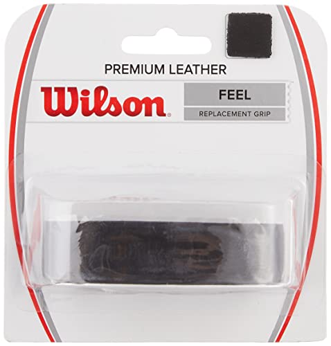 Wilson Premium Leather Grip, Adultos Unisex, Black (Negro), Talla Única
