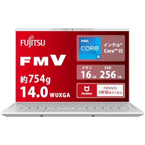 富士通 Fujitsu FMV LIFEBOOK UHシリーズ WU4/J3 LIFEBOOK UH ノートパソコン 新品 富士通 WU4/J3 FMV Zero 14.0