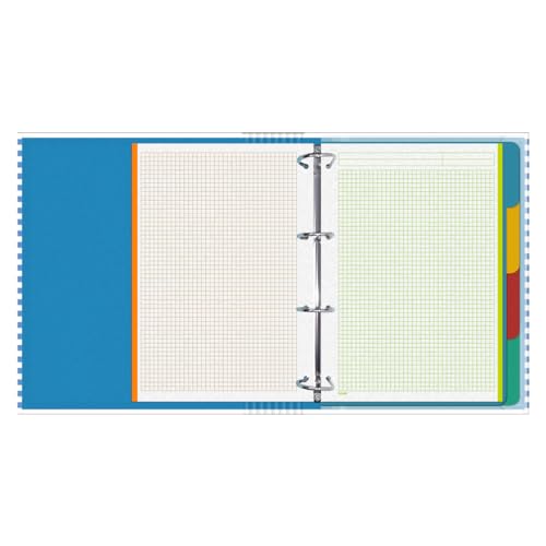 Dohe - Ordner mit 4 Ringen mit Nachfüllung, 100 Blatt, A4, Gummiverschluss, 4 farbige Trennblätter, Dokumententasche, Papier 90 g/m², Kompressor, Schulmaterial - Pink Panther Sailing