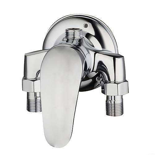 Robinetterie de douche chromée murale laiton robinet mitigeur manuel interrupteur de commande robinet baignoire eau froide et chaude Chrome G1/2