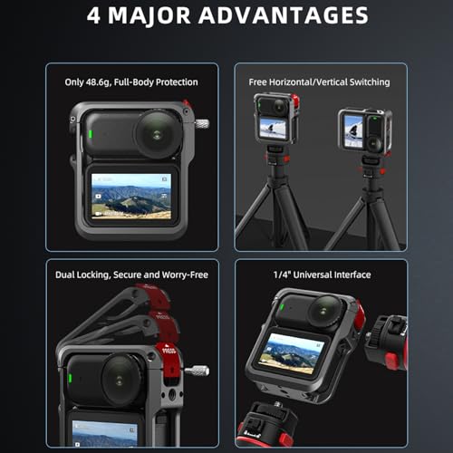 Jaula marco de metal para DJI Osmo Nano con soporte protector de expansión 3