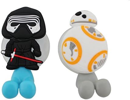 Finex 2 pcs Set Star Wars Kylo Ren & BB-8 Droid Toothbrush Holders with Suction Cup for Wall in Bathroom at Home