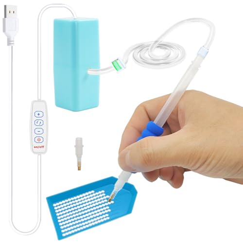Stylo d'art diamant électrique réglable pour éviter la fatigue et ranger vos strass facilement