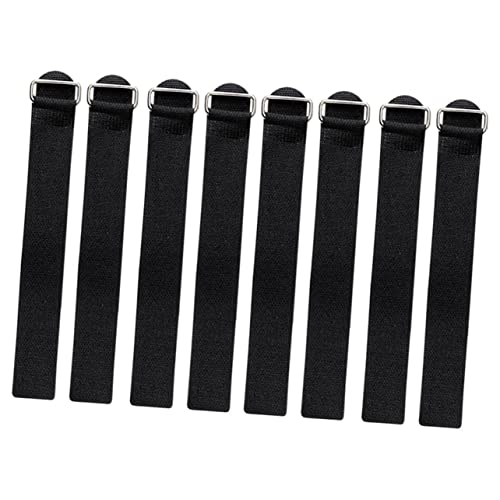 VALICLUD 4pcs Adjustable Ice Gripper Straps for Shoes Durable Non-Slip Crampons Bandages Fit for All Footwear Lightweight and Easy to Carry