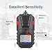 Gas Detector with Pump, 4 Gas Monitor Multi Gas Detector CO EX O2 H2S Monitor, 3000mAh Rechargeable 4 Gas Monitor with Calibration Kit, Portable LCD Display with Clip Sewer Gas Detector 4 Gas Meter