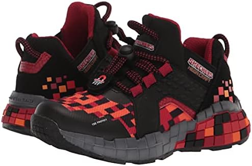 Skechers Kids Boy's Mega-Craft-Cubozone Sneaker, Black/Red, 12 Little Kid | Image 7