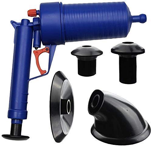 Toriox Toilet Plunger Set, High Pressure Air Drain Pump Plunger, Air Power Drain Blaster Gun, Sink Opener Cleaner Pump Dredge Tool for Toilet Bathroom Kitchen (Blue) (B0B577JSSQ) Amazon Price History, Amazon Price Tracker