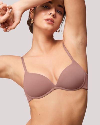 Image of Wireless Lift Up Bras for Women Small Breasted T-Shirt Wirefree Padded Bras 32AA-38A