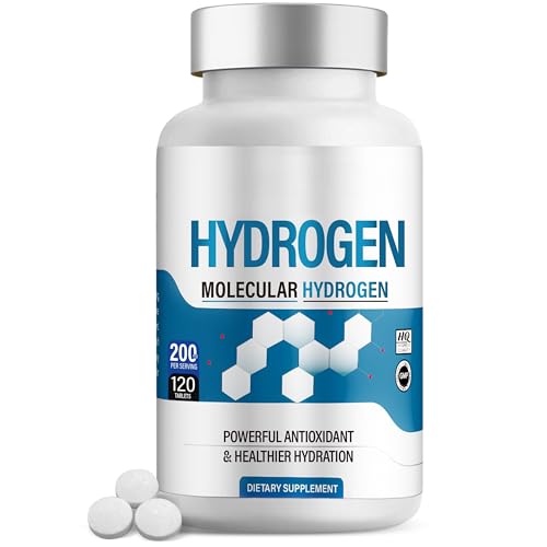 Compresse Effervescenti di Idrogeno con Magnesio - 120 Compresse a Scioglimento Rapido per Acqua da Bere