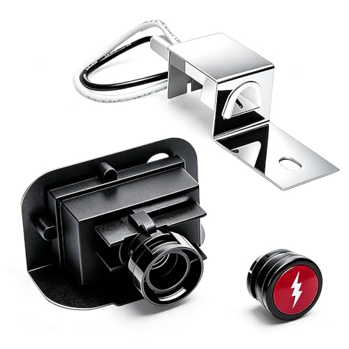 SGZIOO Kit d'allumage électronique pour Weber Q1200 Q2200, bouton poussoir d'allumage électronique 64868, kit d'allumage de rechange pour barbecue à gaz Weber 80452 80462, kit d'allumage de rechange