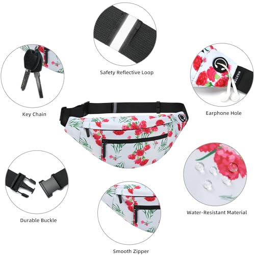 Image of MAXTOP Large Crossbody Fanny Pack with 4-Zipper Pockets, Gifts for Women Mom To Enjoy Sports Yoga Festival Workout Traveling Running Casual Hands-Free Wallets Waist Pack Belt Bag Carrying All Phones