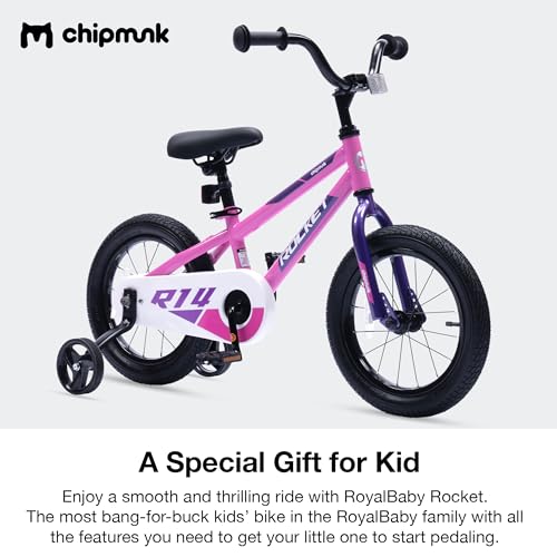 Royalbaby Rocket Kids Bike Toddlers 12 inch 14 inch 16 inch 18 Inch Wheel Bicycle Beginners Boys Girls Ages 3-8 Years, Training Wheel Or Kickstand