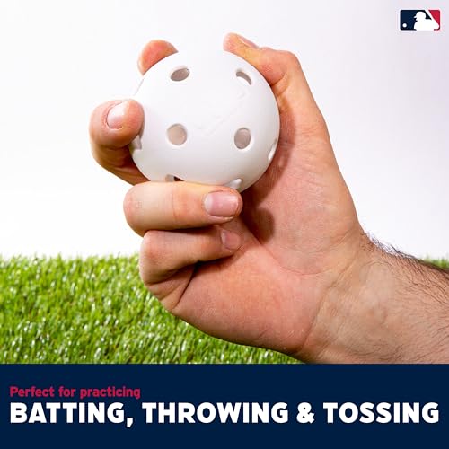 image for Franklin Sports Plastic Baseballs - MLB - Includes 8 Balls for Batting