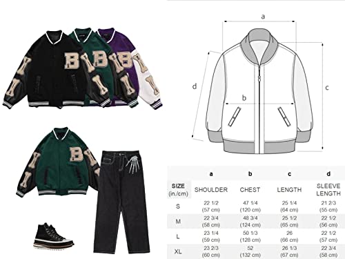 Aelfric Eden Mens Patchwork Baseball Jackets Varsity Retro Casual Sweatshirt Unisex Sport Streetwear Coats Outwear Tops #TOP5
