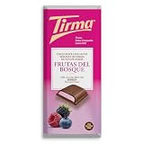 Tirma | Barre de chocolat au lait aromatisée à la crème de yaourt et aux baies 103g | Choc...