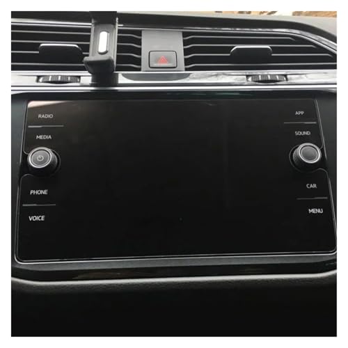 Protecteur d'écran voiture anti-rayures verre trempé 8 pouces pour VW Tiguan