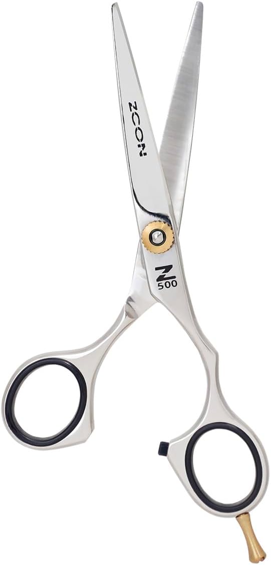 Cricket Centrix ZCON 5” Shears, Stainless Steel, Ultra Sharp Blade, Tension Knob, Relax Offset Handle, Shear Sheath, Ultra Clean Multi Colored Clips 8-PK, ($110.11 Value)