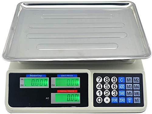 Báscula electrónica portátil capacidad 30kg con pantalla LCD miniatura 2