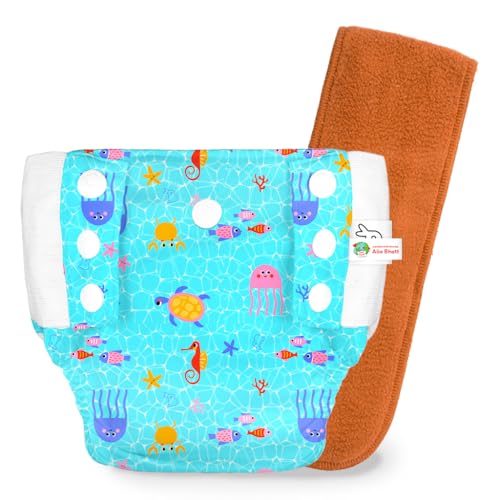 Image of SuperBottoms UNO Pull-up Pant Style Diaper | Cloth Diaper for Babies | Reusable, No Tapes, Easy to Wear, Designed for Active Little Ones | 3M - 3Y | Pack of 1
