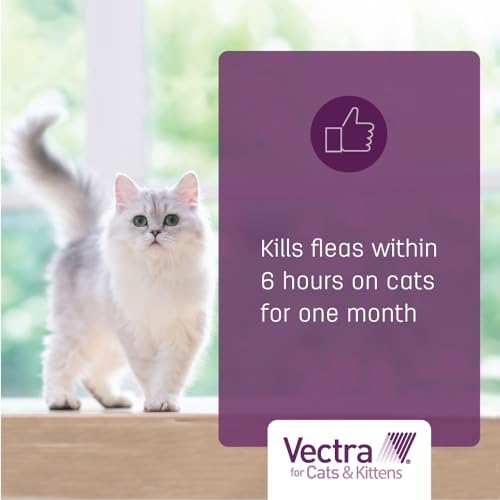 Vectra for Cats Flea Treatment & Prevention for Large Cats (Over 9 lbs.) 6-Month Supply | No Prescription Required, Easy to Apply Topical Flea Prevention, Quick Drying - Image 5