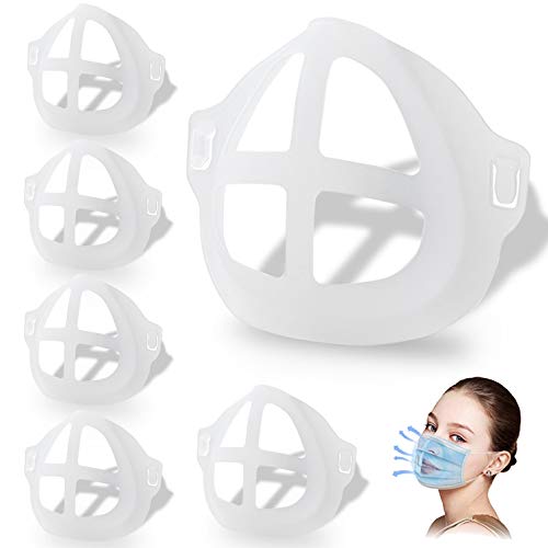 BeiYoYo 3D Mask Bracket for Comfortable Wearing，Lipstick Protection-Mask Silicone Inner Support Frame-Create More Breathing Space (adult)
