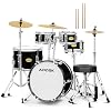 AODSK Drum Sets 5-Piece for Beginners, 14 inch Full Size Complete Drum Kit with Adjustable Throne, Cymbal, Hi-Hat, Pedal & Drumstick
