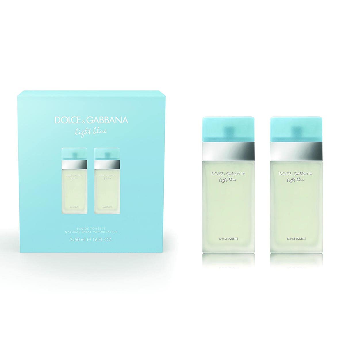 DOLCE & GABBANA zapachowa woda toaletowa Light Blue Eau De Toilette 50 ml Vaporizador + Eau De Toilette 50 ml Vaporizador