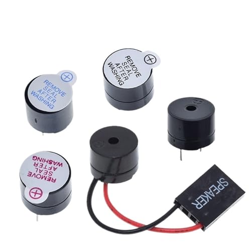 10pcs 3V 5V 12V Active Buzzer Magnetic Long Continous Beep Tone 12 * 9.5mm Speaker(Passive Buzzer)