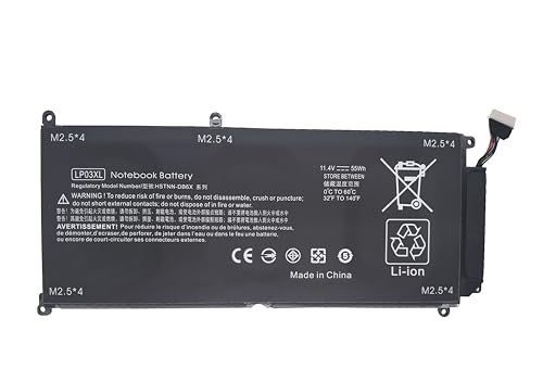 Fully. LP03XL Replacement Laptop Battery Compatible with HP Envy M6-P M6-P113DX M6-P013DX Envy 15T-AE 15T-AE000 HSTNN-DB7C 807417-005 807211-241 11.4V 55Wh