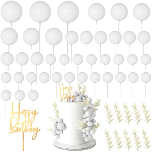Adornos de bola para tarta de cumpleaños y bodas bohemias