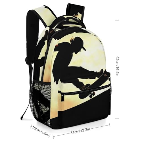 Stylish Backpack, Skateboard Print Durable Backpack Travel Backpack Multi-purpose Backpack Fashionable Backpack Trendy Backpack2