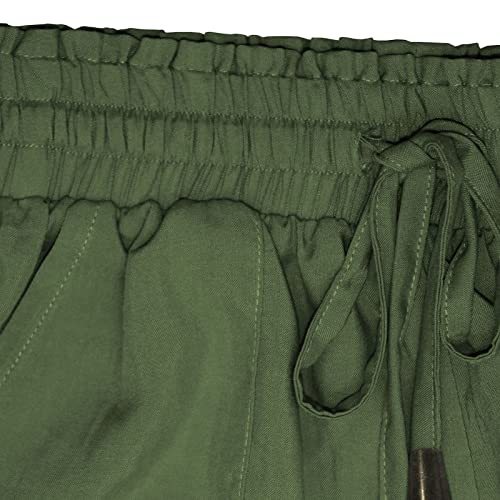 Calça jogger feminina com cordão, calça com cordão afunilado casual punhos elásticos algodão pernas