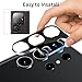 Dengduoduo 3 Pack Camera Lens Protector for Samsung Galaxy S24 Ultra, 9H Tempered Glass Camera Protector Lens Cover, Ultra HD, Anti-Scratch, Case Friendly [No Affect on Night Shots], All Black