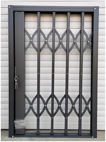 Lockable Aluminum Sliding Window Security Bars, Outdoor Safety Proof for Kids & Pets, Burglary Prevention, Durable & Adjustable Window Locks