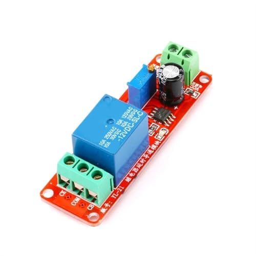 Relé de retardo de vehículo de 12 V interruptor temporizador regulable NE555 10S S08