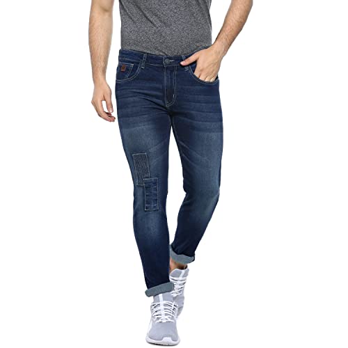 Image of CAHOOT Men's Denim Jeans for Regular Wear | Denim Fabric | Slim Fit | Jeans Crafted with Comfort Fit and High-Performance for Everyday Casual Wear