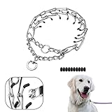 Zarish Quick Release Prong Collar, Choke Collar for Dogs Provide Comfort with Smooth Edges, Dog...