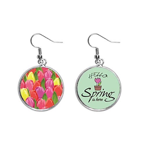 Joyas de primavera tipo pendientes de tulipán el regalo floral perfecto