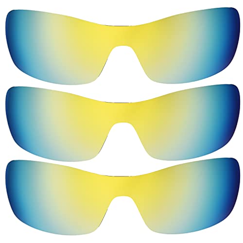 Verres polarisés Oakleys Radar Edge Or 24 carats de rechange taille unique lot de 3