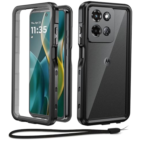 Beeasy para Motorola Moto G 5G 2025 Funda Impermeable, Carcasa 360 Grados Antigolpes Militar Completa Blindada Resistente Acuatica, IP68 Waterproof Case Protector con Camara/Pantalla